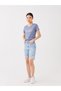Standard Fit Ripped Detailed Women's Jean Shorts - 3