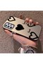 Samsung Galaxy A72 Compatible Silicone Edge Hard Back Anti-Fall Phone Case Heart Pattern