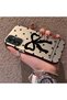 Samsung Galaxy A14 Compatible Silicone Edge Hard Back Anti-Fall Phone Case with Bow Pattern