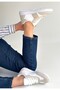 Lunga White Leather Lace-Up Sports Shoes - 3