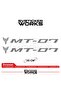 Yamaha Mt-07 Compatible Text Sticker – High Quality Custom Cut Foil (Set of 2)