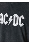 Men Crew Neck Short Sleeves ACDC Print T-shirt - 2