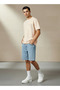 Men Regular Fit Crew Neck Short Sleeves Embroidered T-shirt - 3