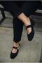 Dexor Women's Ballet Flats Black Suede - 5