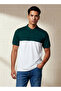 Men Short Sleeves Colourblock Polo T-shirt