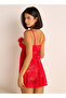Night Dress Babydoll with Lace and Briefs - 3