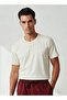 Men Cotton Checked Henley Neck Nightwear Set - 3