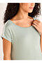 Night Dress Short Sleeves with Lace Detail - 4