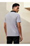 Men Short Sleeves Contrast Collar Polo T-shirt - 3