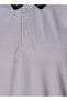 Men Short Sleeves Contrast Collar Polo T-shirt - 4