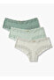 Set of 3 - Cheekster Briefs with Lace Trim