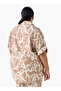 Relaxed Fit Tie-Up Detail Shirt with Floral Print - 3