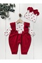 100% Cotton Baby Girl Long Sleeve Seasonal Jumpsuit with Hat - 2