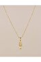 Nerissa Zircon Stone Dangling Fish Steel Necklace - 4