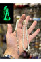 Glow-In-The-Dark Phosphorescent Cat's Eye Prayer Beads - Barley Cut