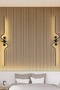 Decorative 40W Indoor Gold Case 3 Color Light Electric 115 cm Wall Sconce 1 Piece - 7