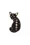 Black cat brooch, meow