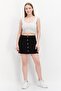 Women Plain Mini Skirt, Black - 4