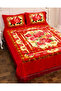 Premium Opulent Floral Velvet Bedding Set of 3 Bedspread 2pcs Pillow case All Season Bedding Set - 3