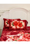 Premium Opulent Floral Velvet Bedding Set of 3 Bedspread 2pcs Pillow case All Season Bedding Set - 4