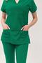 Operating Room Green Stretch Fabric Nurse Doctor Uniform Unisex Surgical Scrubs Uniform Set - 3