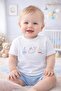 100% Cotton 6-Piece Baby Basic T-Shirt Set with Snap Shoulders (3-12 Months) - 6 Colors - 7