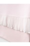 Floral Embroidered Pleated Detailed Organic Double Layer Baby Blanket 85X85 cm 100% Cotton Baby Girl - 4