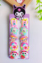 Girl's Colorful Rubber Buckle with Cute Teddy Bear Figure, 5 Pairs, 10 Pieces - 4