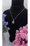 Zircon Stone Crown Pendant Silver Color 52 Number Detailed Steel Non-Tarnish Necklace - 2