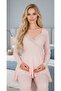 New Season Powder Long Sleeve Elegant Lace Embroidered Design Maternity Pajama Set