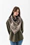 Patterned Triangle Double-Sided Shoulder Shawl – Women's Knitwear Scarf - 3