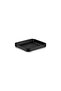 Gravity Series Square Dinner Plate 6 Pieces 19X19 Cm-Black-Tr2322B