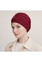 Ready-Made Bonnet Hijab with Bridge Design in Burgundy - Ready-Made Bonnet Shawl Scarf - 6