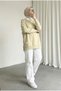 Arma Detailed Sweatshirt Tunic - Beige