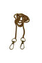 115 cm Cube Bag Hanger Chain Light (Gold) - Metal Bag and Wallet Hanger Chain - 5 Pieces