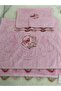 Hand Work Needlework Embroidery Towel Suit with Maternal Girl (50X90 cm + 30X50 cm 2 Edges Embroidered) - 7