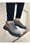 Ba0245 Gray Suede Smart Rubber Lacing High Sole Casual Men's Shoes - 5