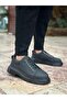 BA0245 Black Smart Elastic Lace High Black Sole Casual Men's Shoes - 3