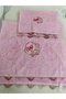 Hand Work Needlework Embroidery Towel Suit with Maternal Girl (50X90 cm + 30X50 cm 2 Edges Embroidered)
