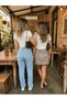 Women's Unprinted Basic 2-Piece Fitted Baby Tee Combed Cotton Crop T-Shirt - Set of 2 - 2