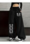 Unisex Cute Pandas Baggy Cut Wide Leg Sweatpants