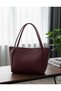 Women's Black Large Zippered Faux Leather Shoulder Bag Daily-Sports-Stylish Gift Special Occasions - 2