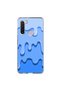 Samsung Galaxy A21 Compatible Transparent Case with Cream 3 Design - 5