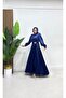 Vera Satin Brooch Detailed Hijab Evening Dress - 2