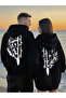 Lover & Friend Couple Combination Stronger Together Lion Printed Hooded Sweatshirt Set of 2