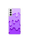 حافظة شفافة متوافقة مع هاتف Galaxy S21 بتصميم شفاف كريمي 2 - 5