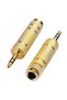 2-Pack Compatible 3.5mm to 6.3Mm-6.3Mm to 3.5mm Translation Converter for Piano, Guitar, Organ, Amplifier - 7