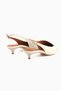 Jeni Beige Closed Toe Short Heeled Women's Shoes - 5