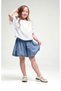 Li̇mi̇ Girl's Soft Textured Embroidered Detailed Blouse and Skirt Set - 2