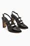 Mandy Black Staple Detailed Women's Heeled Shoes - 4